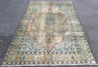 ANTIQUE PERSIAN TABRIZ HAND KNOTTED RUG, 6.7 x 9.5 (201cm x 287cm)
