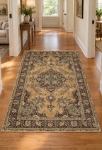 ANTIQUE PERSIAN TABRIZ HAND KNOTTED RUG, 6.5 x 10.0 (196cm x 305cm)