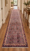 ANTIQUE PERSIAN BIDJAR HAND KNOTTED RUNNER, 3.2 x 12.3 (97cm x 373cm)