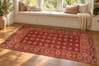 VINTAGE BUKHARA HAND KNOTTED RUG, 8.0 x 12.3 (244cm x 373cm)