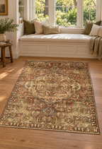 ANTIQUE PERSIAN BAKHTIARI HAND KNOTTED RUG, 6.7 x 9.7 (201cm x 292cm)