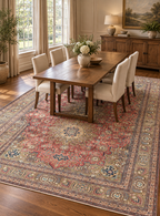 ANTIQUE PERSIAN KASHAN HAND KNOTTED RUG, 9.5 x 12.7 (287cm x 384cm)