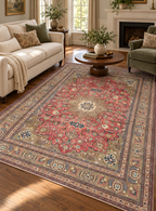 ANTIQUE PERSIAN KASHAN HAND KNOTTED RUG, 9.5 x 12.7 (287cm x 384cm)