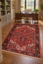 VINTAGE PERSIAN HERIZ HAND KNOTTED RUG, 7.9 x 11.3 (236cm x 343cm)