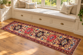 ANTIQUE PERSIAN KARABAGH HAND KNOTTED RUNNER, 3.5 x 10.6 (104cm x 320cm)