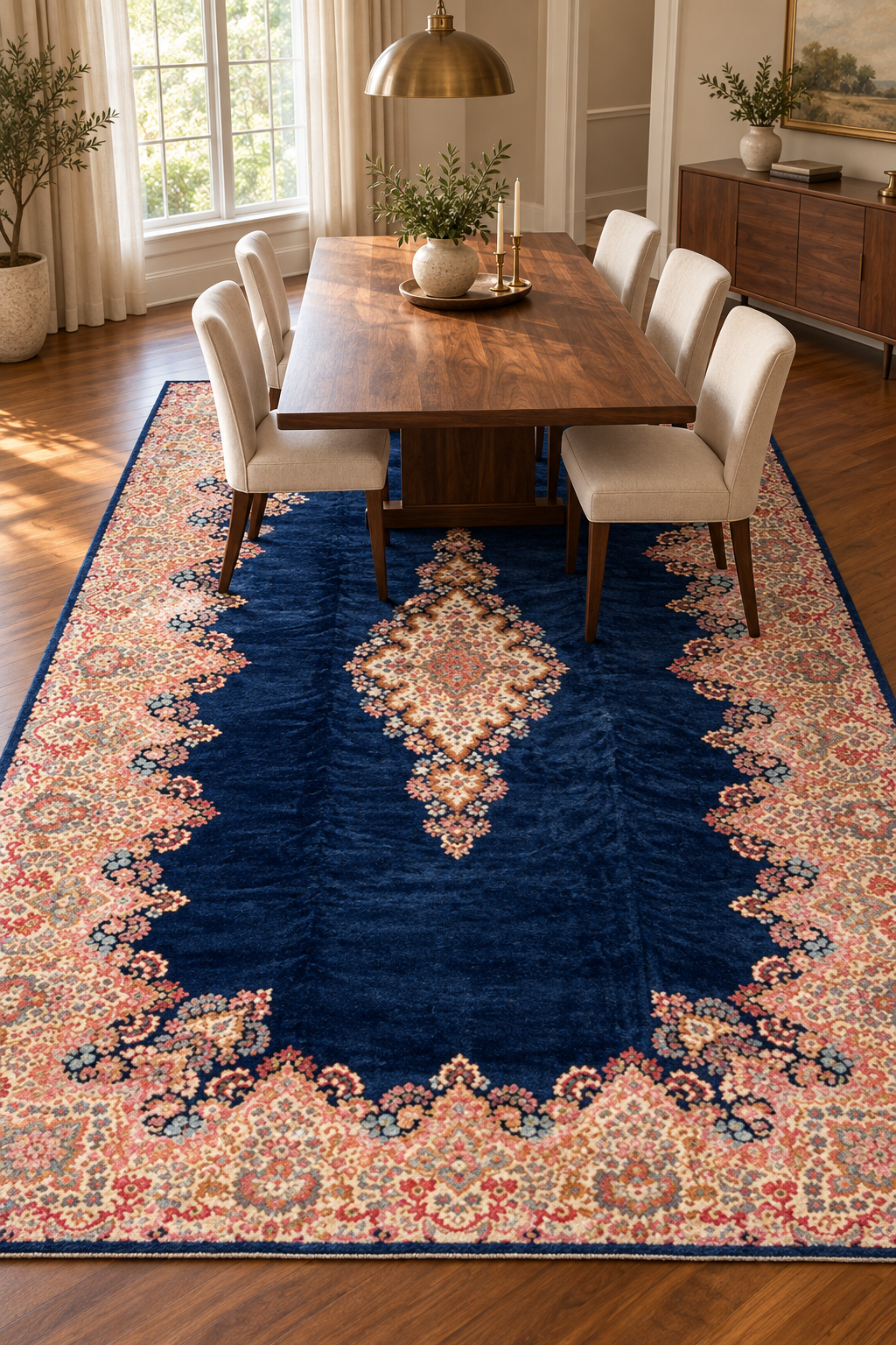 MANSION SIZED VINTAGE PERSIAN KERMAN HAND KNOTTED RUG WITH 200+ KPSI, 9.8 x 19.6 (294cm x 594cm)