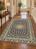 ANTIQUE PERSIAN KASHAN HAND KNOTTED RUG, 9.0 x 12.2 (274cm x 371cm)