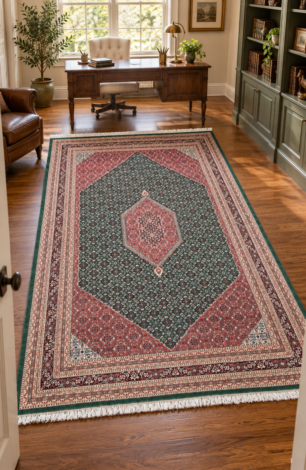 MANSION BIDJAR HAND KNOTTED RUG, 250+ KPSI, APPRAISAL, 11.10 x 18.0 (361cm x 549cm)