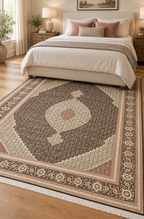PERSIAN TABRIZ MAHI HAND-KNOTTED RUG WITH 300+ KPSI, 6.8 x 10.0 (203cm x 305cm)