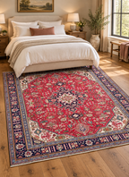 VINTAGE PERSIAN HERIZ HAND KNOTTED RUG, 8.2 x 11.3 (249cm x 343cm)