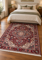 PERSIAN BAKHTIARI HAND KNOTTED RUG, 6.10 x 9.7 (208cm x 292cm)