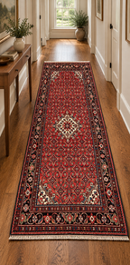 PERSIAN TABRIZ MAHI-HERATI HAND-KNOTTED RUG, 5.0 x 10.8 (152cm x 325cm)