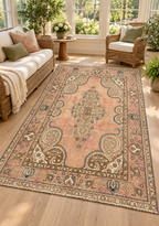 ANTIQUE PERSIAN TABRIZ HAND KNOTTED RUG, 6.6 x 9.4 (198cm x 284cm)