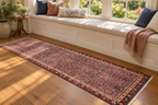 ANTIQUE PERSIAN BIDJAR HAND KNOTTED RUNNER, 3.2 x 12.3 (97cm x 373cm)
