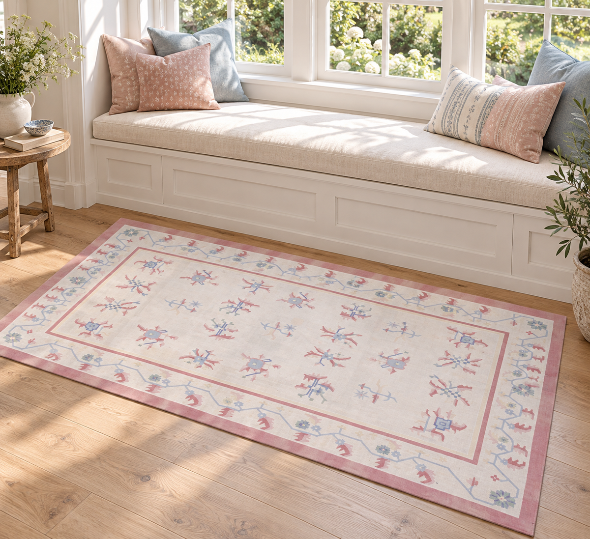 MANSION SIZED KILIM HAND KNOTTED RUG, 12.3 x 18.2 (373cm x 554cm)