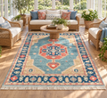 CAUCASIAN KAZAK HAND KNOTTED RUG, 8.5 x 9.9 (257cm x 297cm)