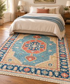 CAUCASIAN KAZAK HAND KNOTTED RUG, 8.5 x 9.9 (257cm x 297cm)