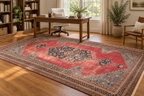 ANTIQUE SIGNED MANSION PERSIAN SERAPI HAND KNOTTED RUG, 12.3 x 20.6 (373cm x 625cm)