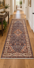 ANTIQUE PERSIAN HERIZ HAND KNOTTED RUG, 4.7 x 10.3 (140cm x 312cm)