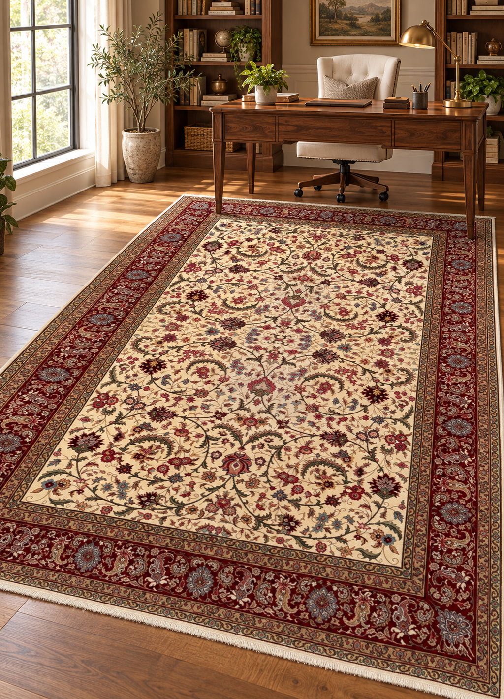 SAROUK HAND KNOTTED RUG, 10.0 x 14.0 (305cm x 427cm)
